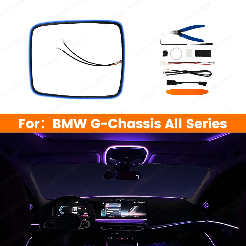 

LED 11 Colors Ceiling Reading light Interior Lighting Ambient Light For BMW 2 3 4 5 6GT 7 8 Series G20 G01 G02 G05 G06 G07 Car