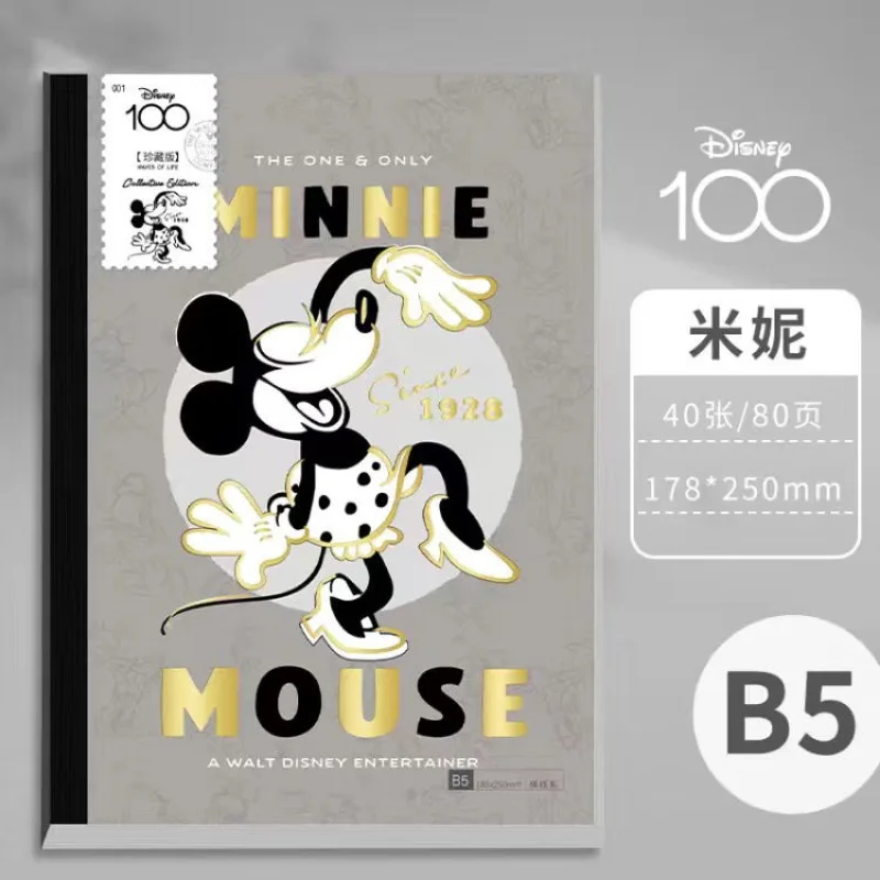 New Disney Mickey Mouse 100th Anniversary Limited Animation Creative Notebook Fashion Retro Male and Female Student Ledger