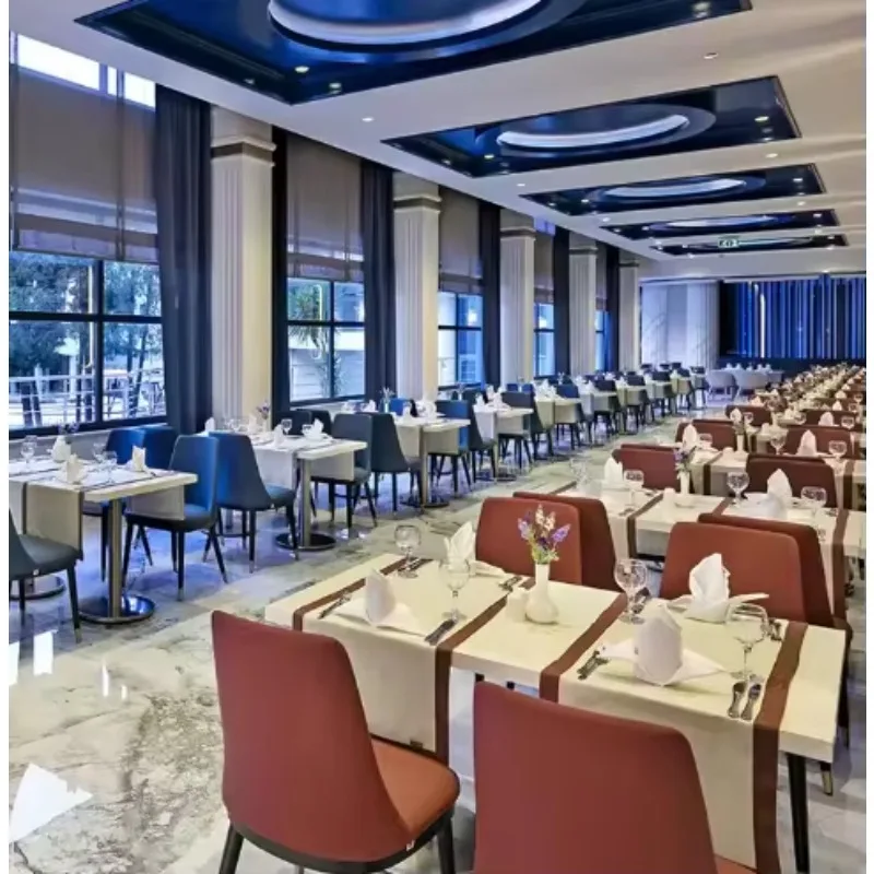 Banquette en cuir moderne pour restaurant commercial, fast-food, bar, café, école, avec structure en bois massif