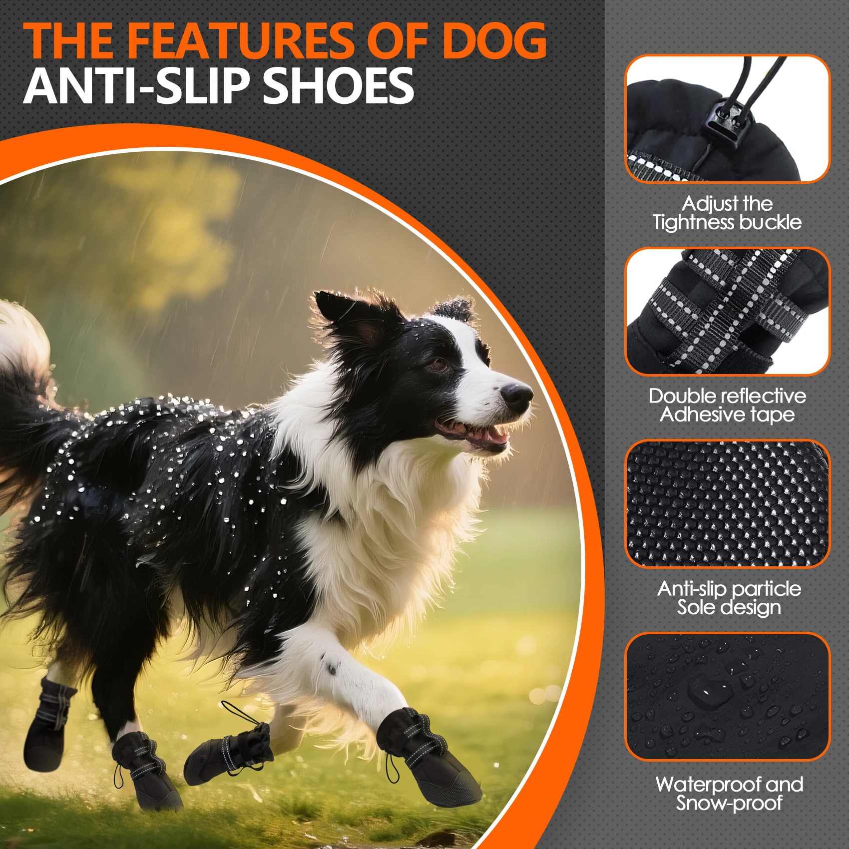 Dog Boots,Waterproof Dog Shoes - Outdoor Rug Waterproof ulasan dan harga