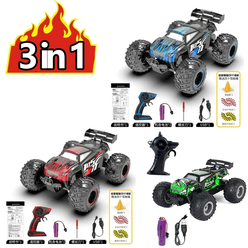 

1:18 RC Car Electric High Speed Off-Road Cars Remote Control Cars with LED Light 2.4G 40KM/H Drift Toys for Boys Kids and Adults