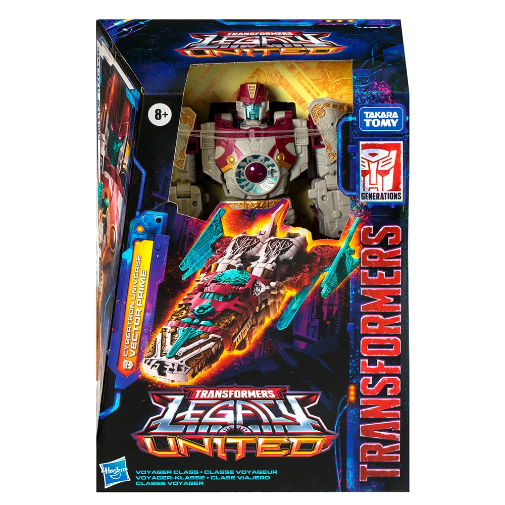 [In-Stock] Hasbro Transformers Legacy United Vector Prime & Starscream (Cybertron Universe) 17.5cm Nice Action Figure Model Toys