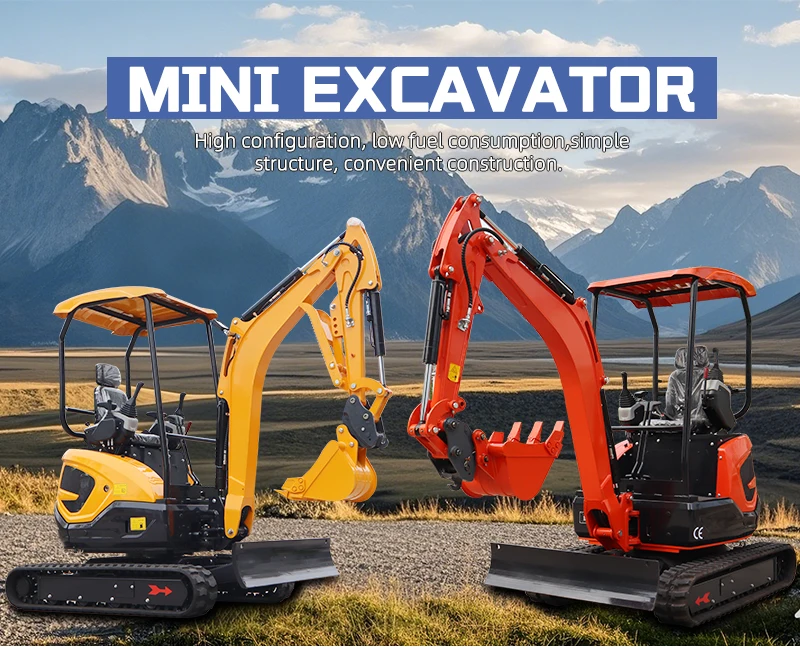 Hochwertiger Mini-Bagger, kleiner Hydraulikbagger mit leistungsstarkem Motor, konkurrenzfähiger Preis für vielseitigen Einsatz. – Detail 2
