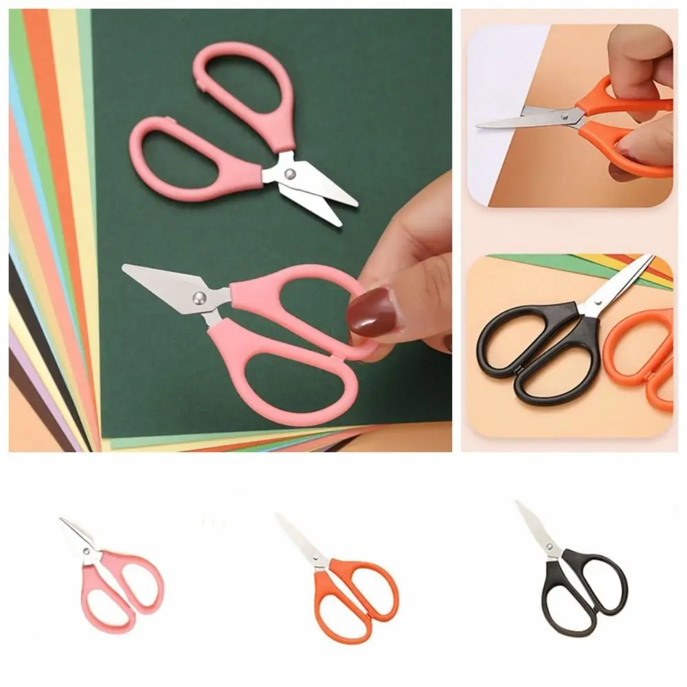 Multifuncional aço inoxidável Mini Tesoura, Ferramentas artesanais, Papelaria Profissional, Minimalista, 10Pcs