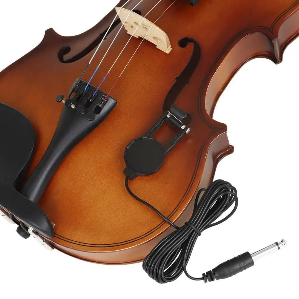 No-drill Violin Pickup Compact Clip-on Violin Pickup Professional Portable Easy to Install Acoustic Instrument for Classical