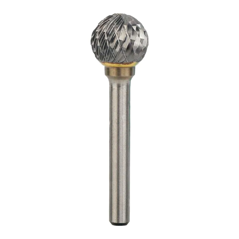 Carbide Rotary Bur 16mm D Shape Ball Nose for Consistent Cutting Performance on Aluminum Copper Wood and Plastics