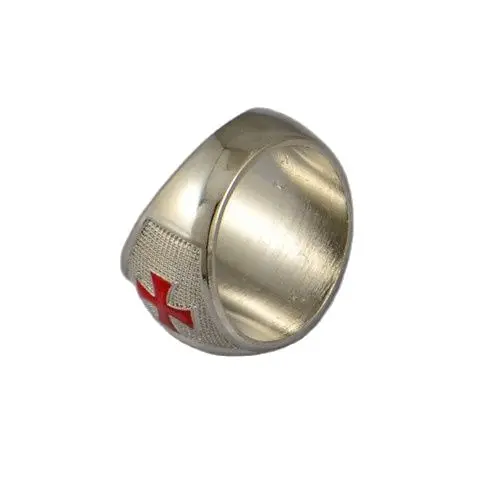 Signvm Militie Templi Knights Templar's Ring Cross Zinc Alloy Rings Fashion Catholic Religious Jewelry