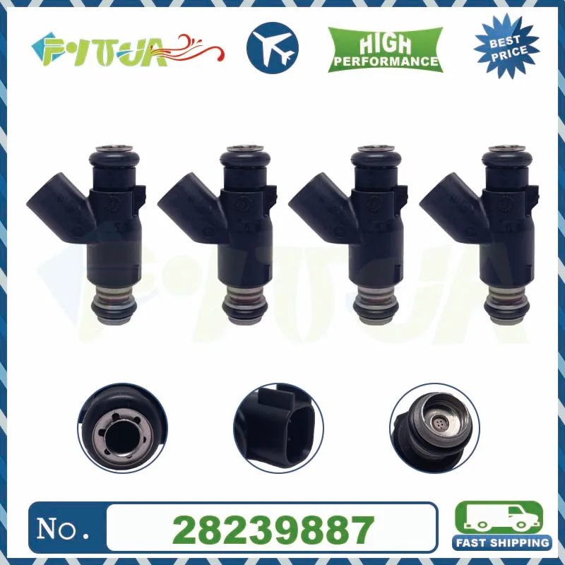 

4pcs Fuel injector 28239887 7302C S50 RE58 For Chinese Car Mini bus truck