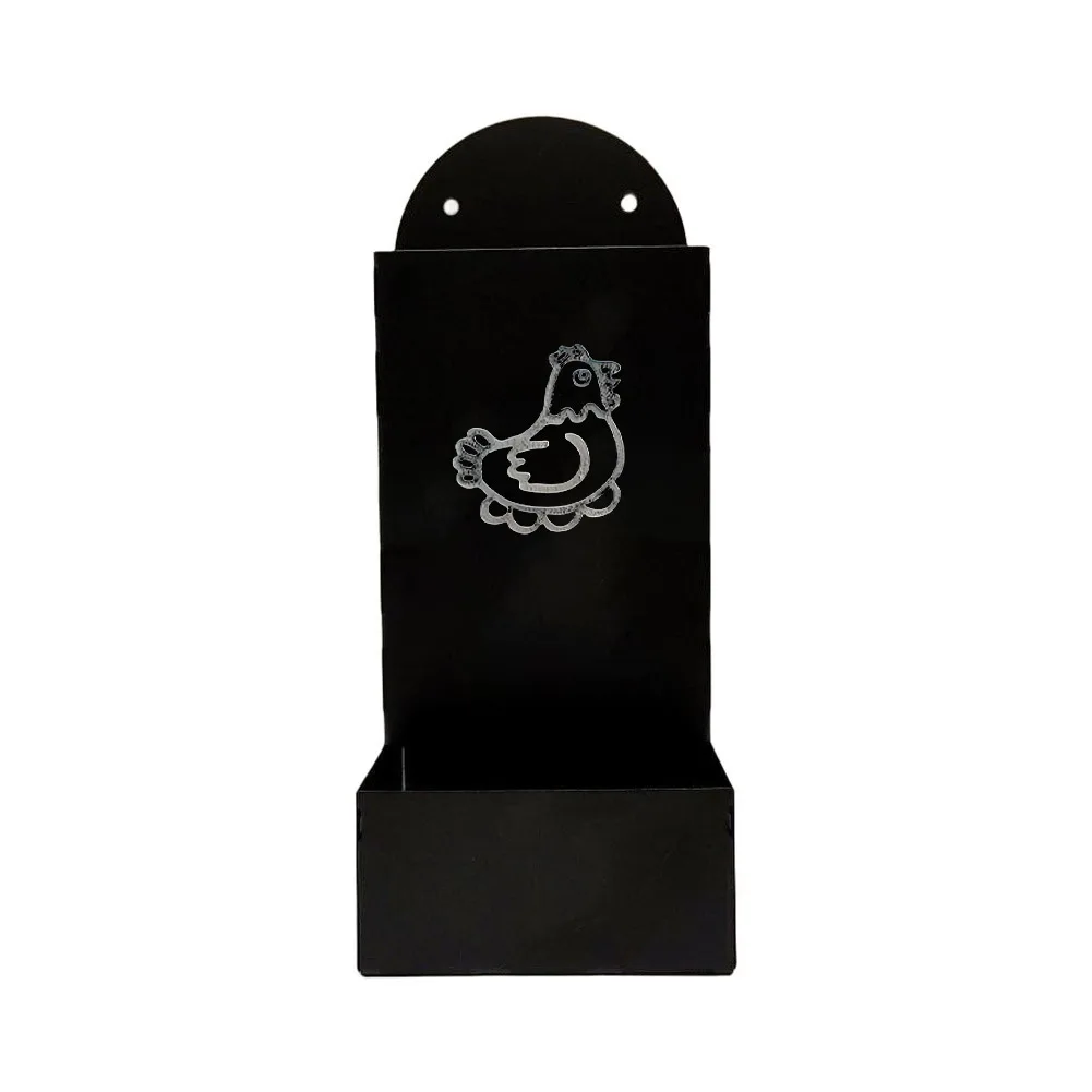 Metal Feed Box with Hanging Mount for Chickens Ducks and Geese Practical Solution for Routine For poultry Feeding