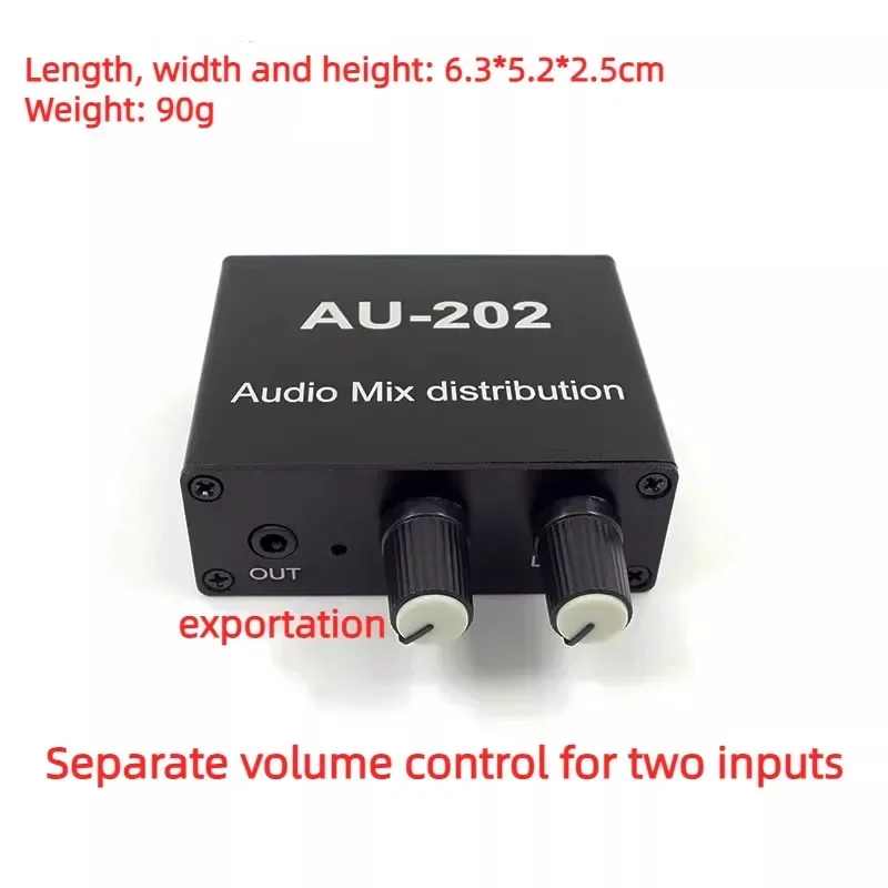 Stereo Audio Two-in-two-out Mixer, Mixing and Distribution of  Sources, -way Input  Output of Amplified Sound