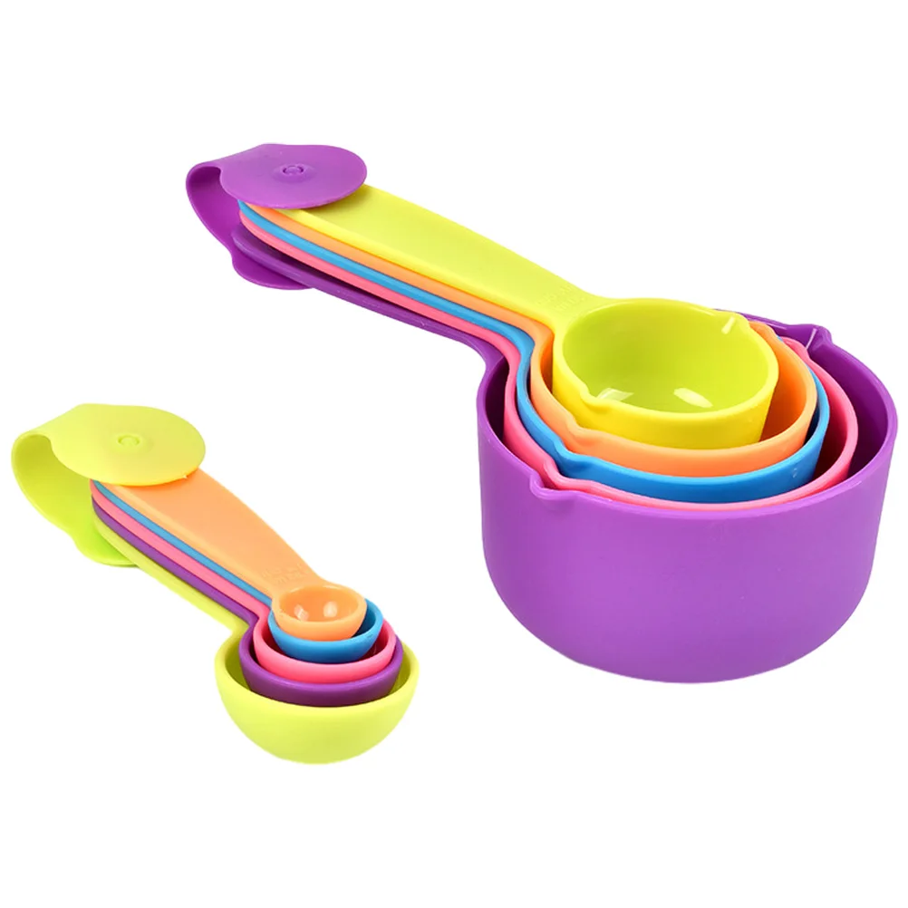 

1 set Measuring Spoons Set PP Baking Tools Reusable Teaspoon Measuring Spoons Random Color Small Size Flour Sugar Coffee Tea