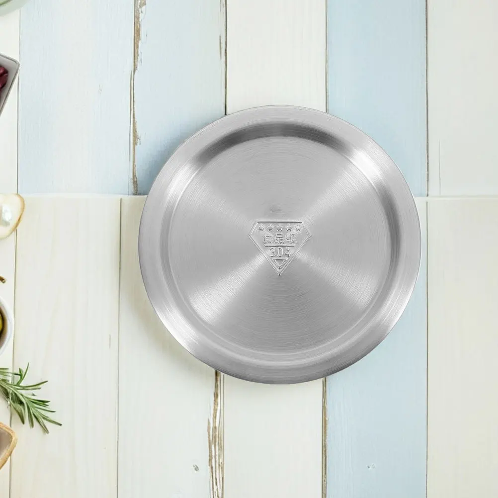 2 قطعة غطاء وعاء عالمي من الفولاذ المقاوم للصدأ يناسب 12.3-14 سنتيمتر تجهيزات المطابخ غطاء مقلاة الاحتفاظ بالحرارة غطاء تجهيزات المطابخ من الفولاذ المقاوم للصدأ #5