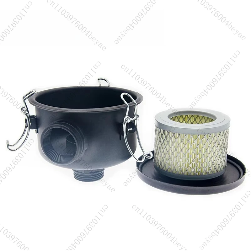 

F004 Industrial Vacuum Pump Inlet Air Filter Bucket Filter Housing Vacuum System Spare Parts 1-1/4" Filter Assembly