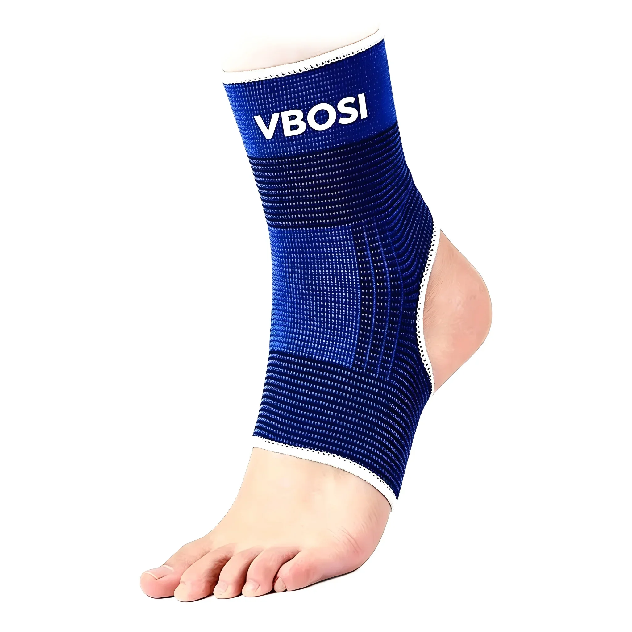 Suporte de Tornozelo Tricotado VBOSI (1 Par), Manga de Compressão Respirável para Esportes, Corrida, Academia e Recuperação de Lesões, Elástico para o Pé