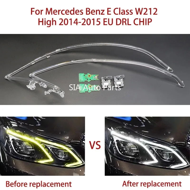 NEW For Benz E-Class W212 14-2015 LED European Edition Car DRL Chip White Ballast Chip Repair Kit Angel Eye Catheter Strip