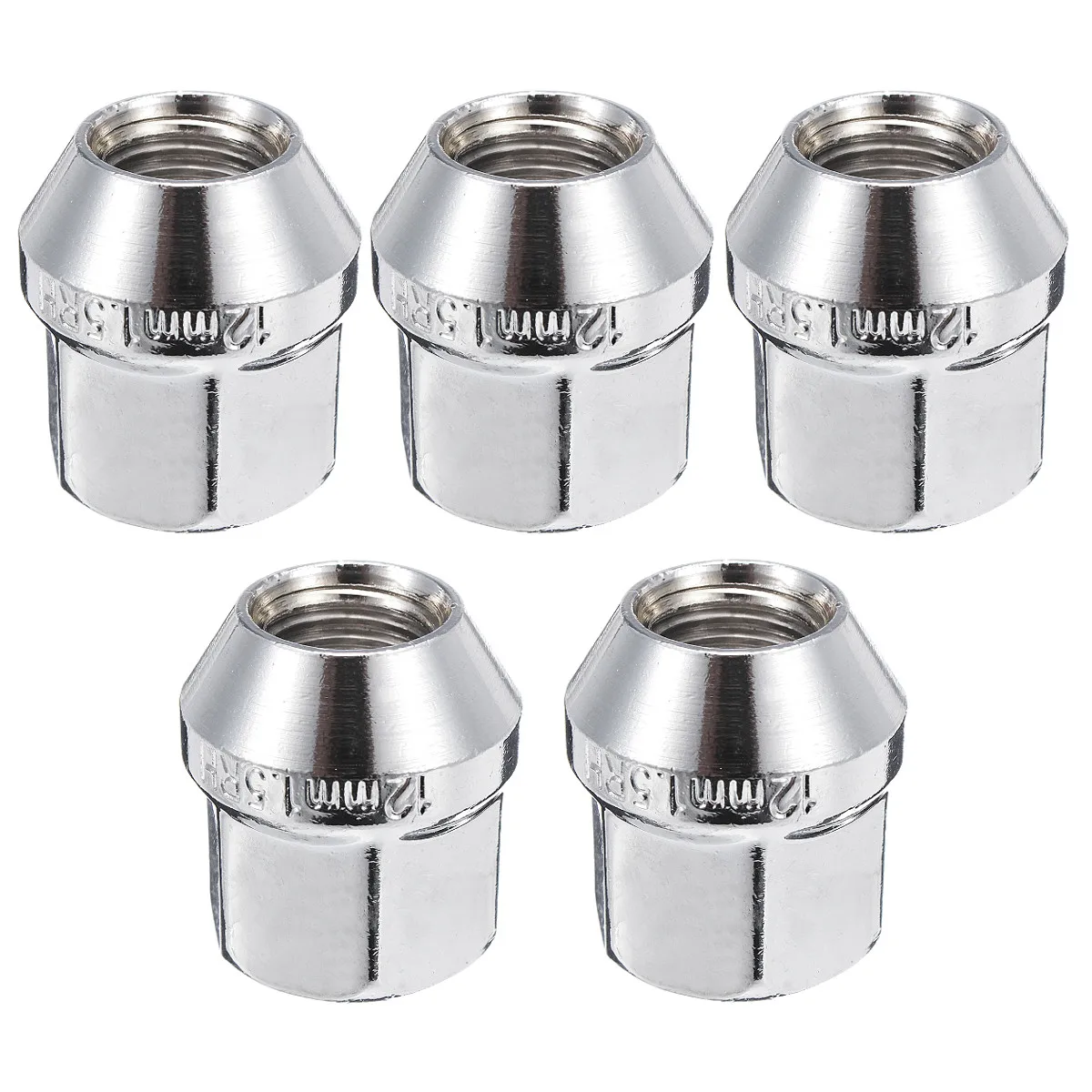 5pcs M12x1.5 19mm Nut Alloy Open Wheel For Ford FIESTA Cougar forFocus KA 2003 2004 2005 Kuga Mondeo 1996 1997 1998 1999 2000