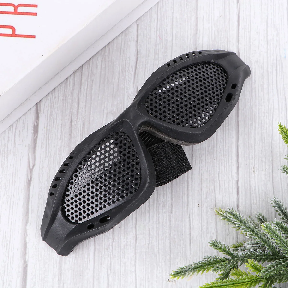 

Children Tactical Protective Goggles Black Hollow Out Design Comfortable Adjustable Strap for Cs Games