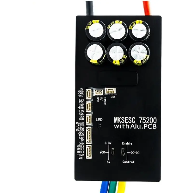 B03B-High Current VESC 75200 V2 75V 200A Alu PCB Version Of VESC For E-Foil For AGV Robot Surfboard Fights