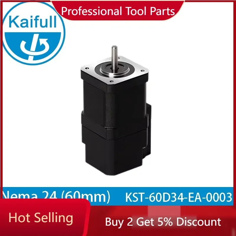 Kaifull Nema 23 Hybrid Closed Loop Stepper Motor 60mm 1.8 Deg 4A 1.6Nm KST-60D34-EA-0003 Absolute Encoder Industrial