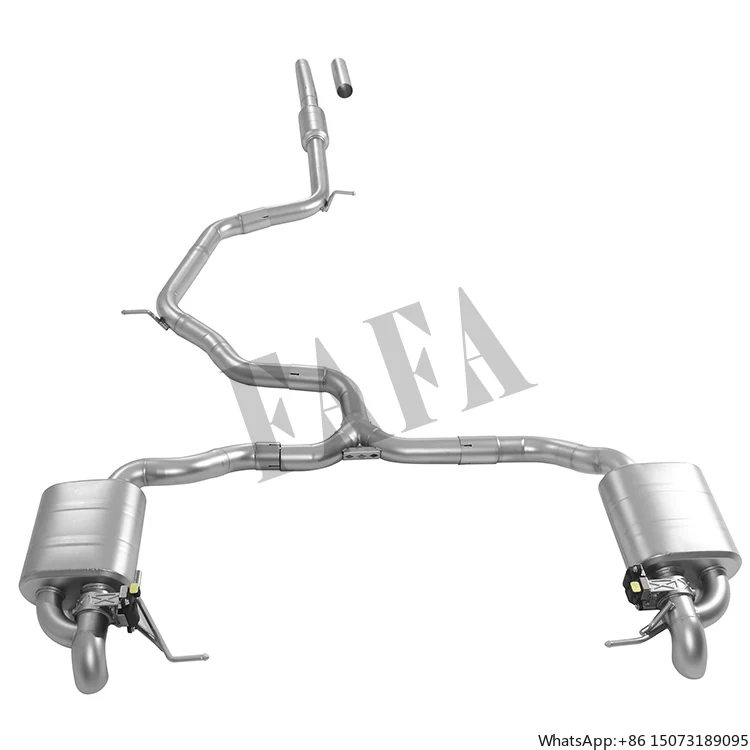 

B8 2023 High Performance Cat Back Exhaust Muffler New Condition Middle Tail Valve Exhaust System