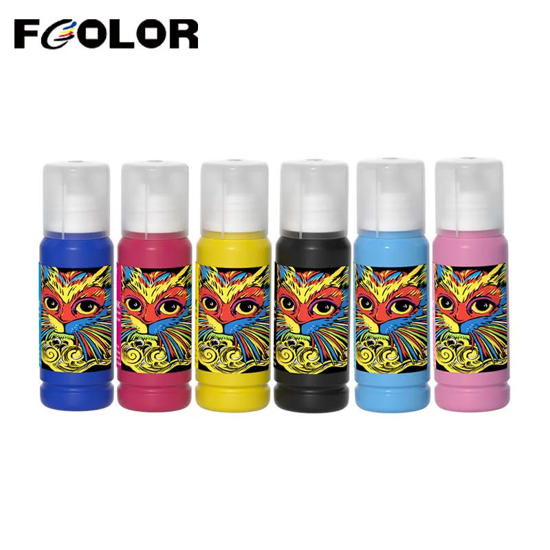 Fcolor 100ml*6 Sublimation Ink Heat Transfer Ink for Epson L8050 L8058 L18058 Sublimation Printer Phone Case T-shirt Transfer