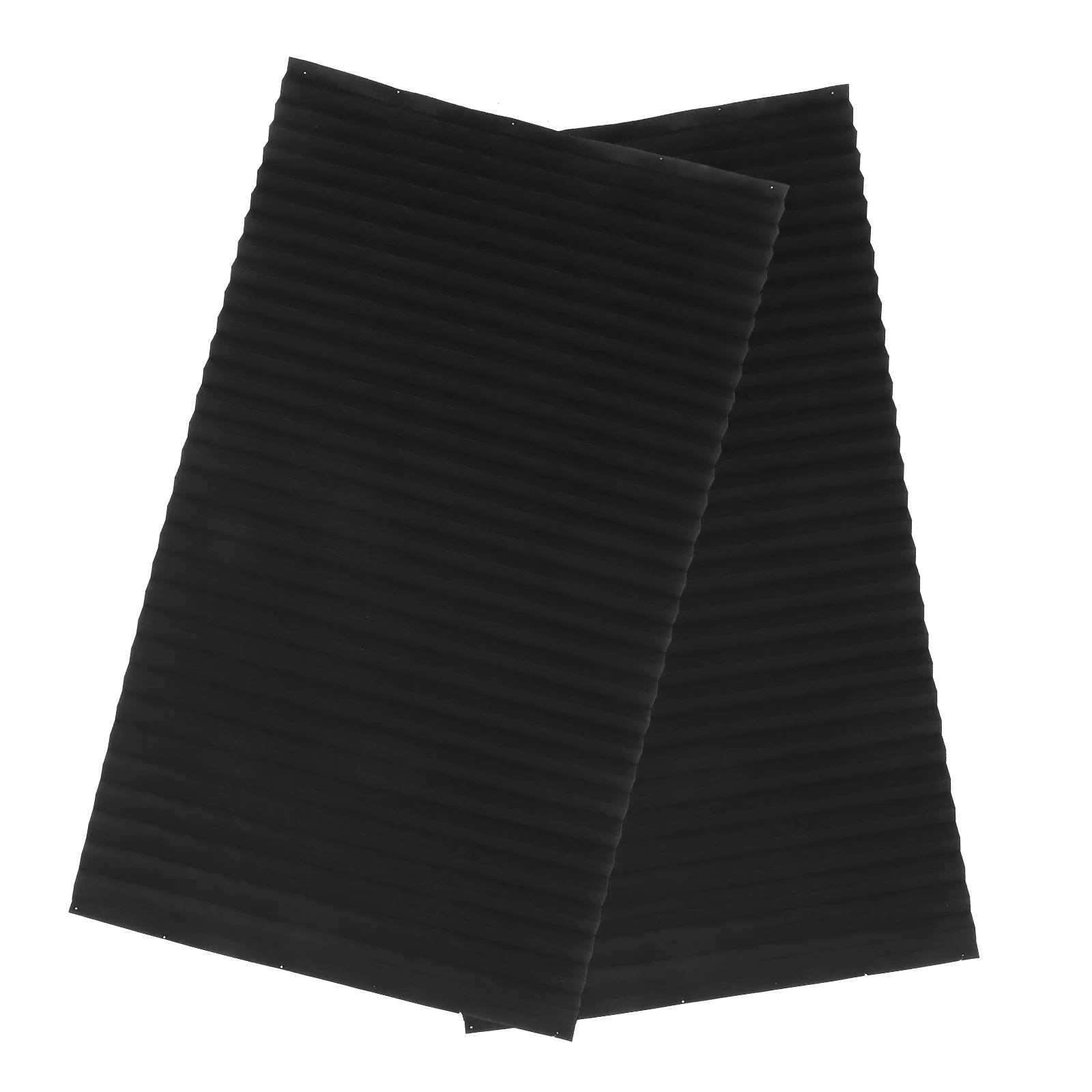 

1Set Blackout Pleated Self Adhesive Window Shades Black No Drill Blinds for Indoor Rooms Temporary Curtains Rv Door Window Shade