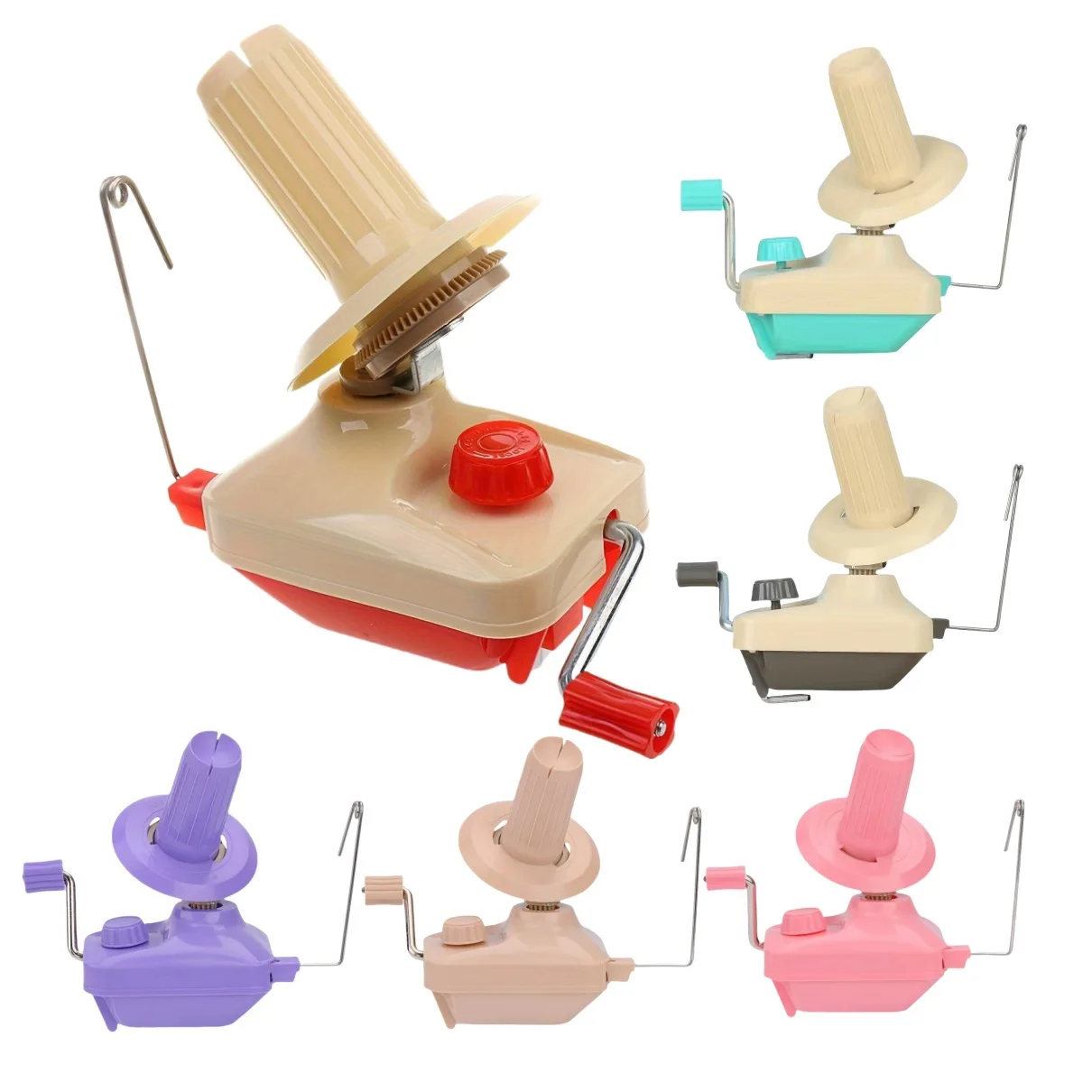 

1Set Manual Yarn Winder Household Manual Wool Ball Yarn Winding Detachable Yarn Ball Roller Weaving Tool Handheld Winder Machine