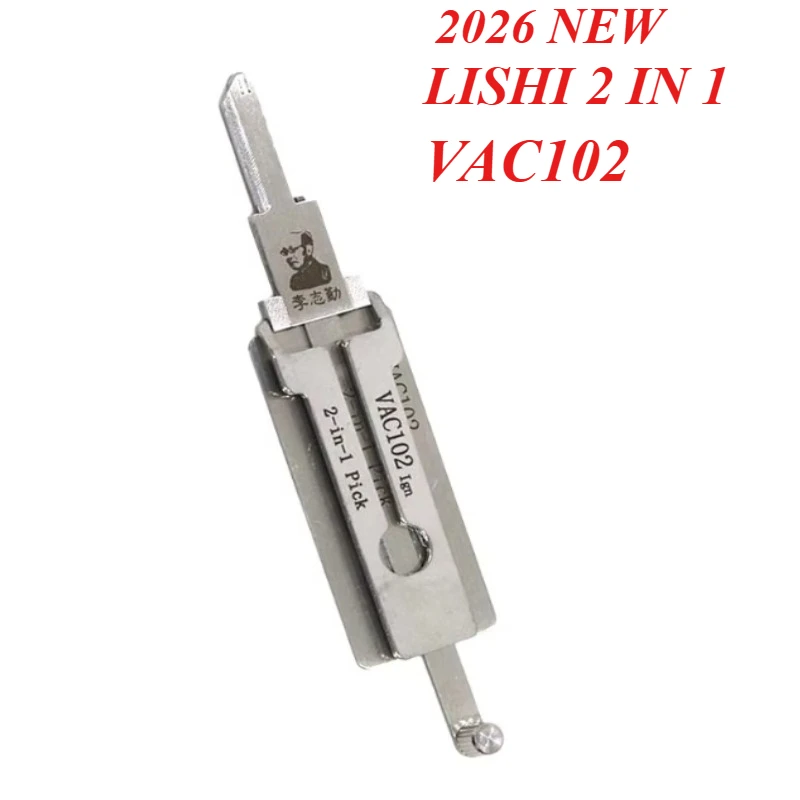 1PCS 2026 NEW Lishi 2 En 1 VAC102 Decodificador De Cerraduras Y Abrepuertas Para for Renault Con Fresado Plano Locksmith Tools