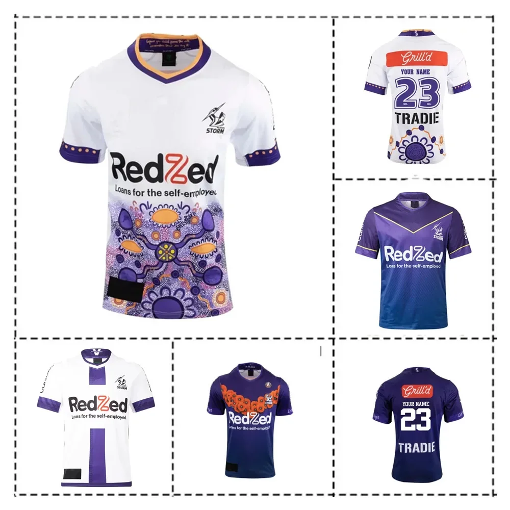 

2023 Melbourne Storm Anzac / Home / Away / Indigenous Mens Rugby Jersey Size:S-5XL（Print Custom Name Number）