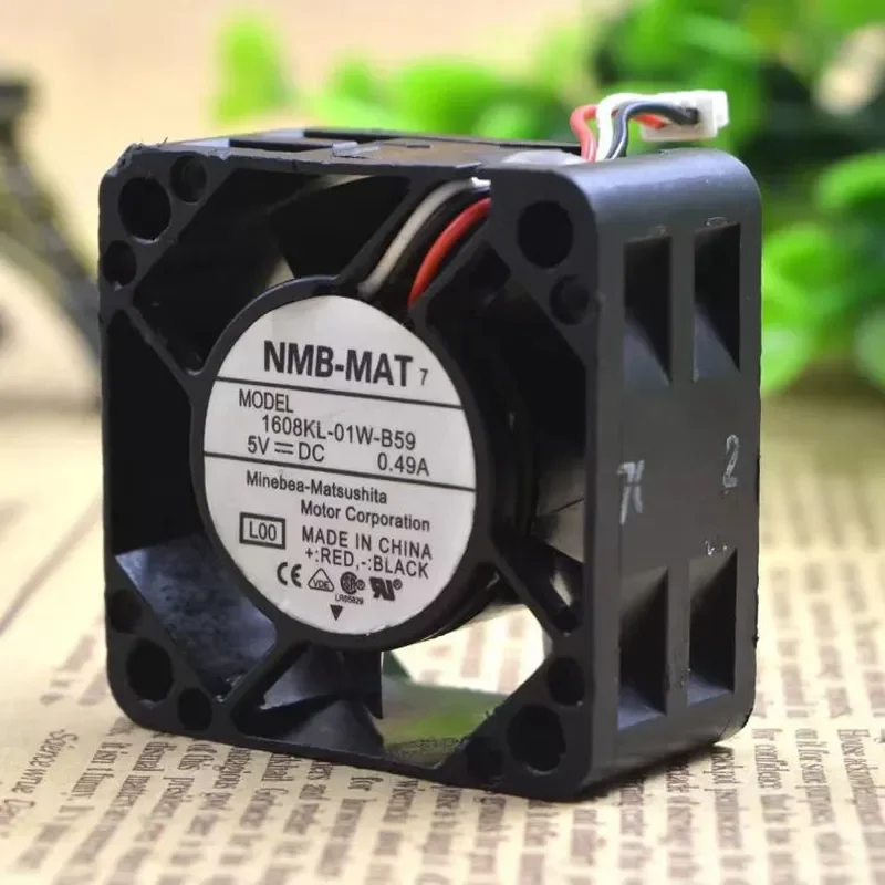 for NMB 4020 4CM Switch Server Fan Large Air Volume 5V 0.49A 1608KL-01W-B59