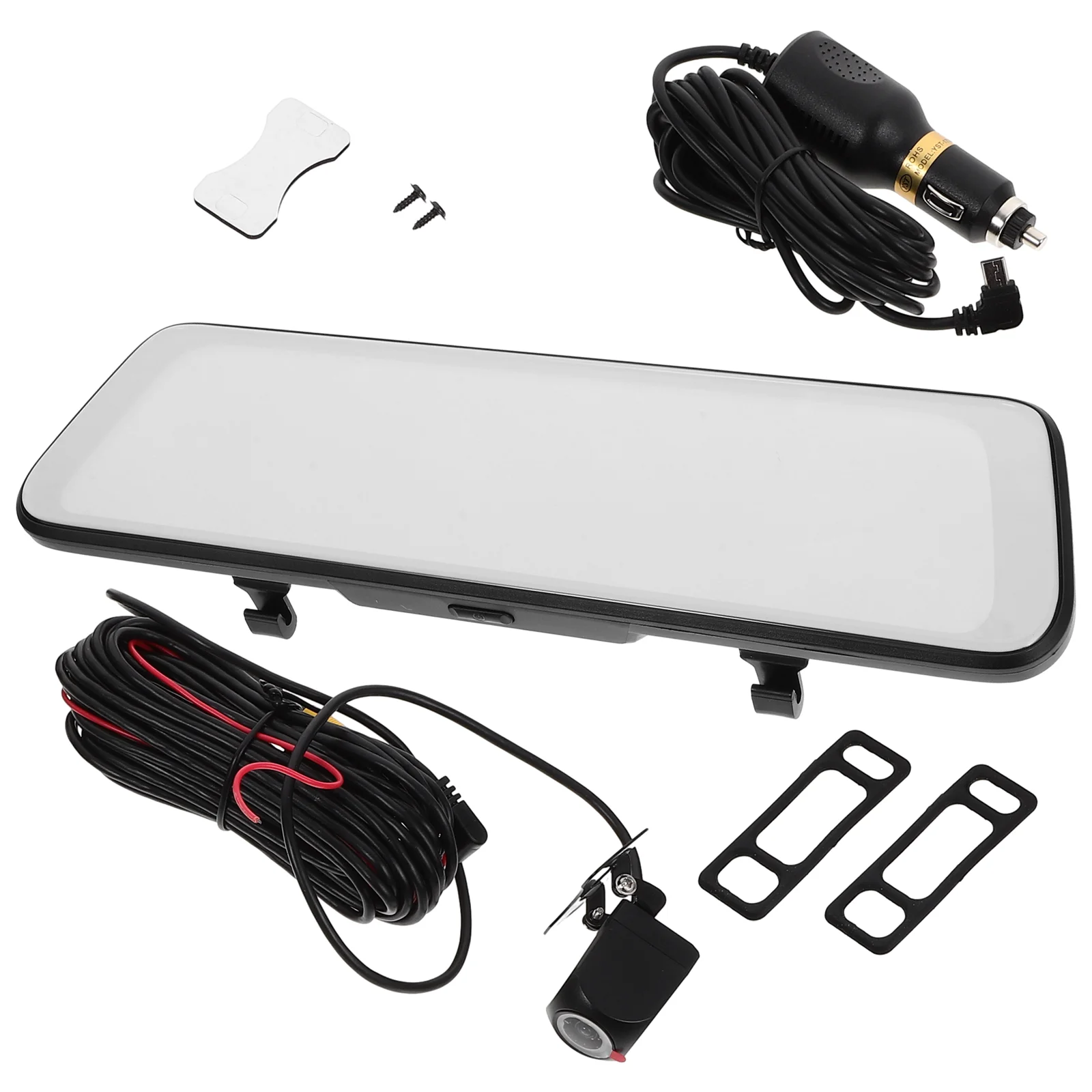 

Rearview Mirror Camera 10 Inch Driving Record Car Dash Recorder before and after Cameras Vehicles Reverse Backup Monitor Black