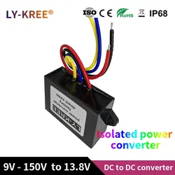 Fully Isolated 9-150V to 13.8V Converter Step-down Module 12V 24V 36V 48V 60V 72V 96V 100V 110V to 13.9V 1A 2A 3A 5A Buck