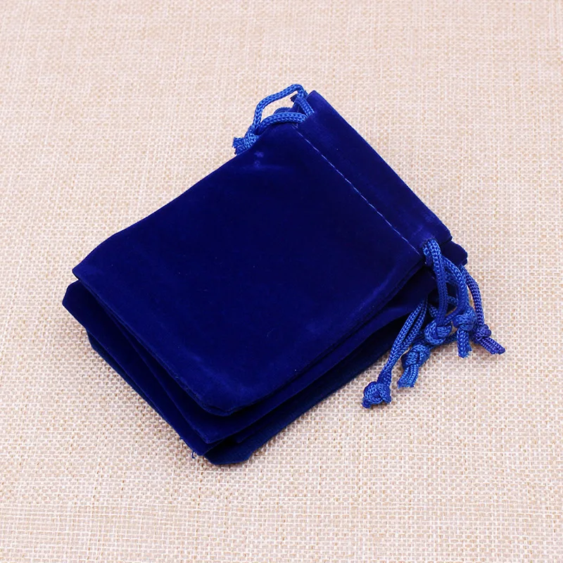 Bolsita de terciopelo para guardar joyas, bolsa de regalo con cordón, para fiestas de boda, contenedor de cuentas, suministros de almacenamiento, 10 piezas