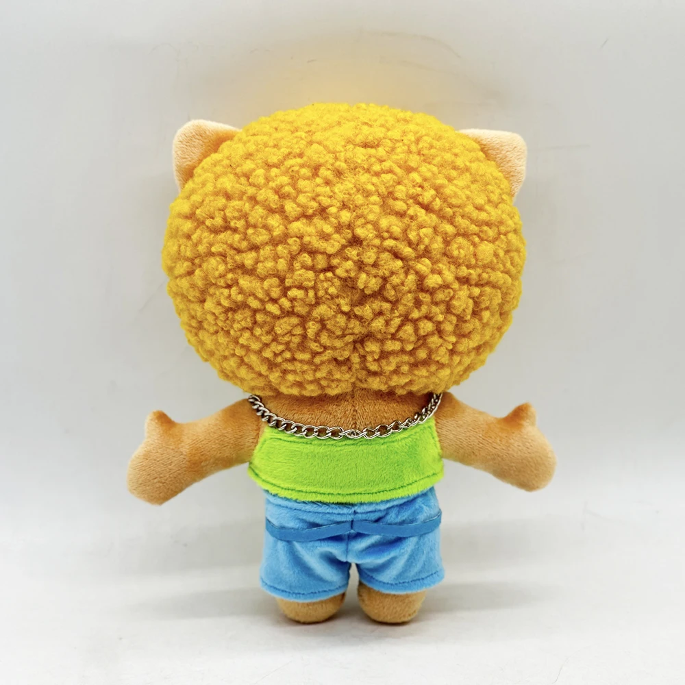 Moda menina olá kitty gelo spice1 usar roupas verdes boneca de pelúcia figura brinquedos de pelúcia bonito meninos meninas fãs coletar presente