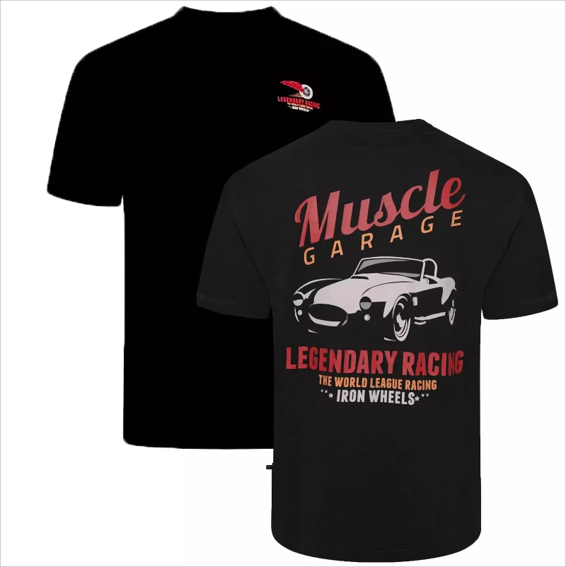 

2025 New men's and women's KAM - Short sleeve cotton T-shirt Men and women Legendary racing men and women Y2k motorcycle top