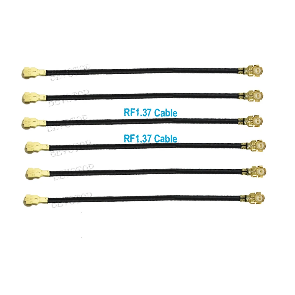 10PCS 1 Female to 1 Female WIFI Antenna Extension Cable RF Coaxial RF1.37 Pigtail for Router 3g 4g Modem