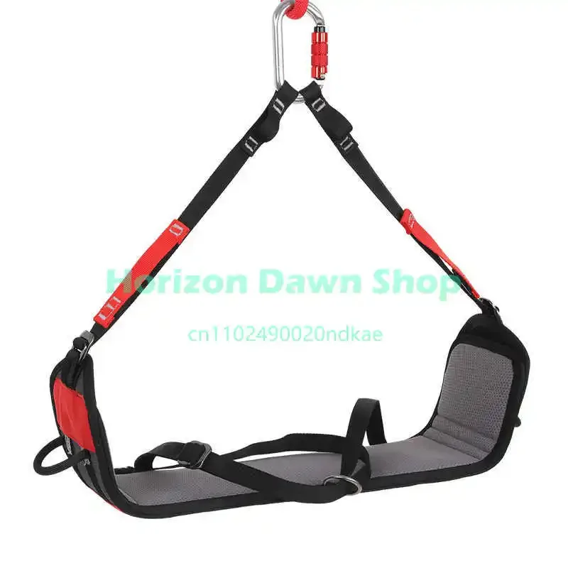 New aluminum and nylon suspension seat used with harness for work at height