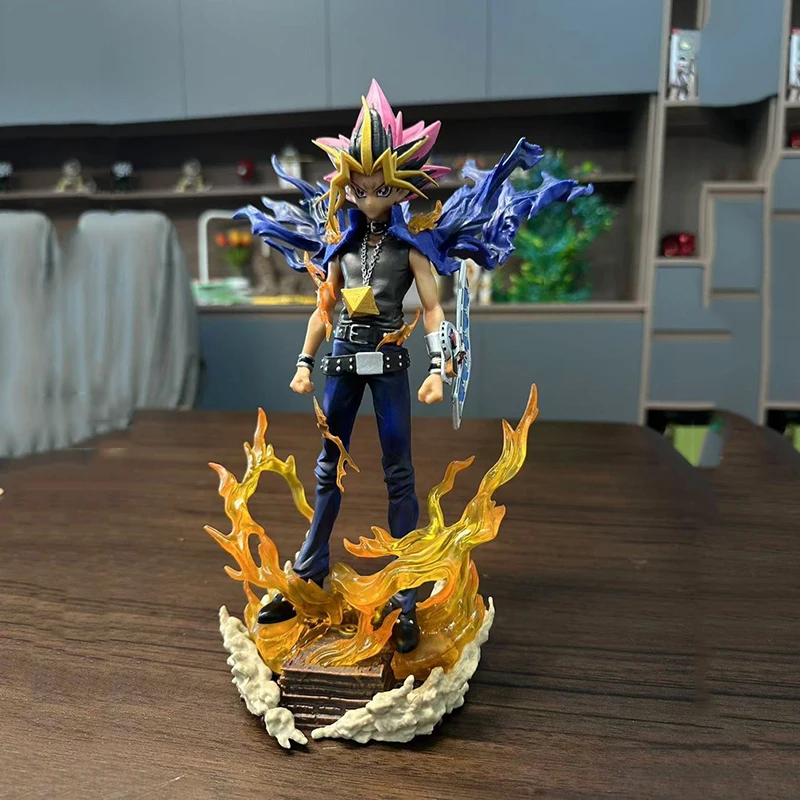 Anime Yu-Gi-Oh! Duel Monsters Yami Yugi Atem Action Figures, Yugi Muto, ATEM PVC Collection Model Dolls, Jouets pour garçons, Cadeaux, 29cm