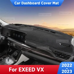 For CHERY EXEED VX 2022 2023 Car Dashboard Avoid Light Pad Instrument Platform Desk Cover Mats Carpets Anti-UV Accessories