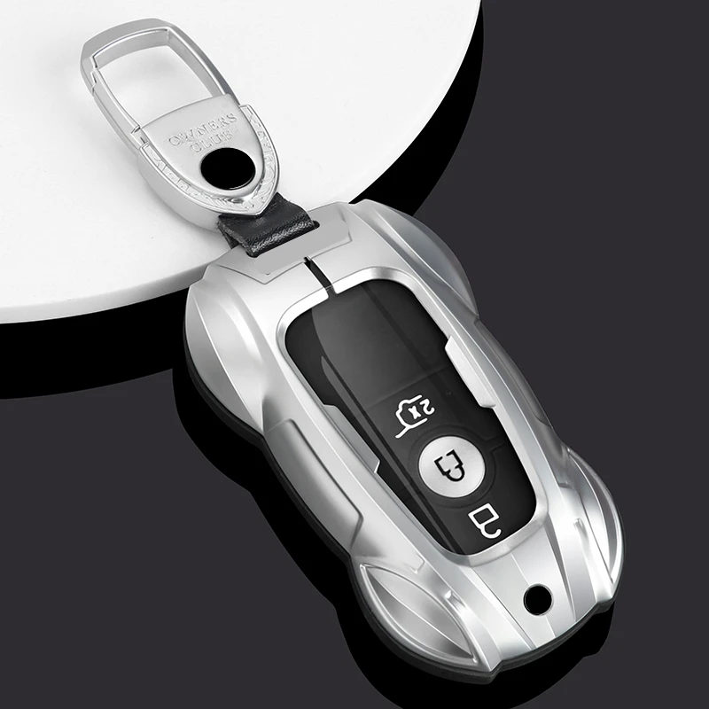 

Metal Car Remote Key Cover Case Holder shell Bag Fob For Ford New Mondeo Focus EVOS Escape Edge Explorer F-150 Mustang 2024