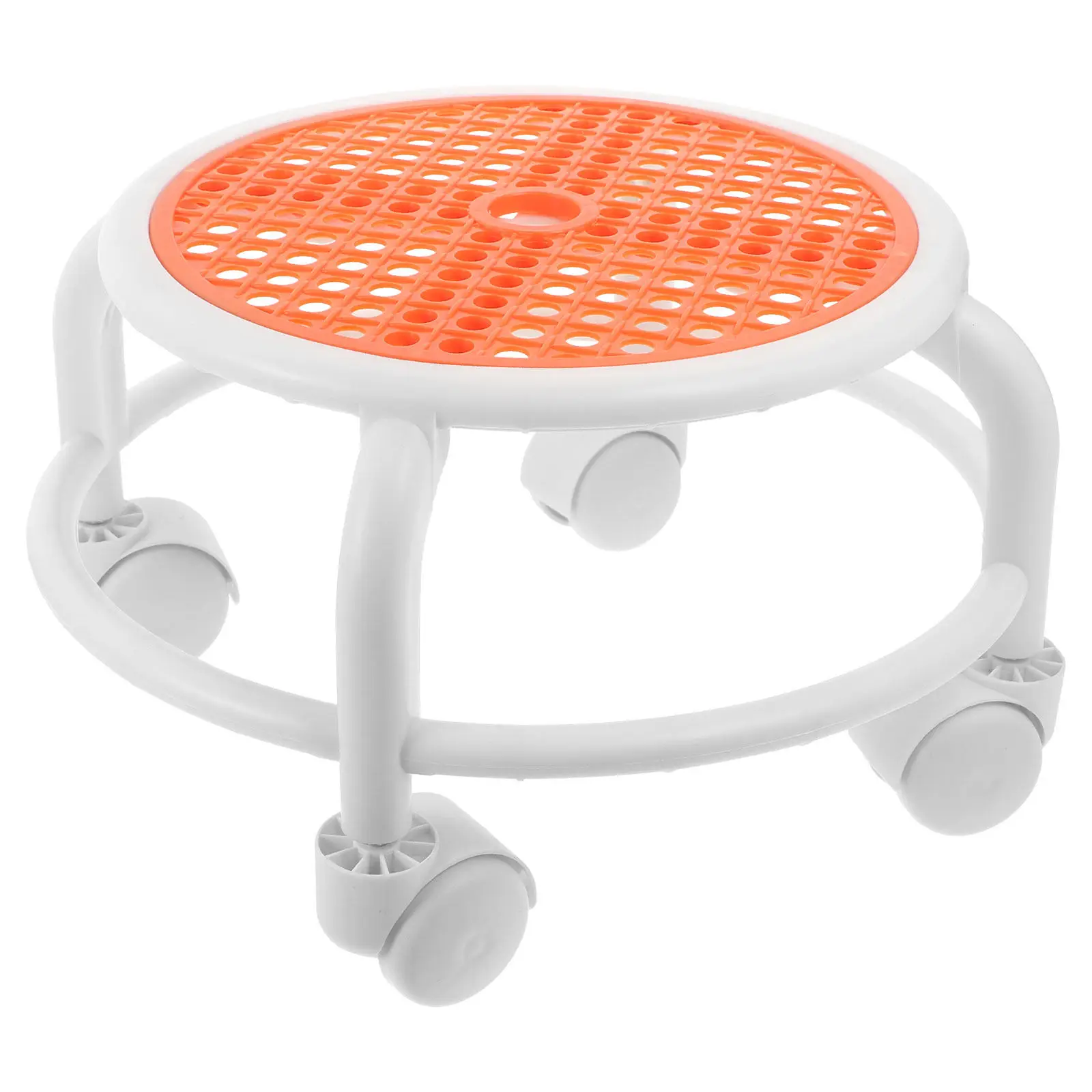 

Круглый вращающийся стул для педикюрного салона с устойчивым основанием, универсальными колесиками, низкий стул для гаража, ремонта или спа-процедур