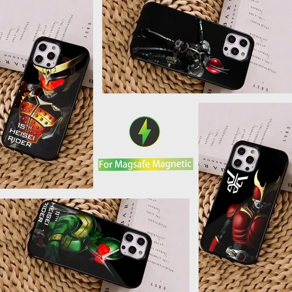 M-Masked R-Rider K-Kamen Phone Case  For iPhone 16,15,14,13,12,11,Pro,Max,Plus,Mini, Magsafe,Magnetic Wireless Charging Case