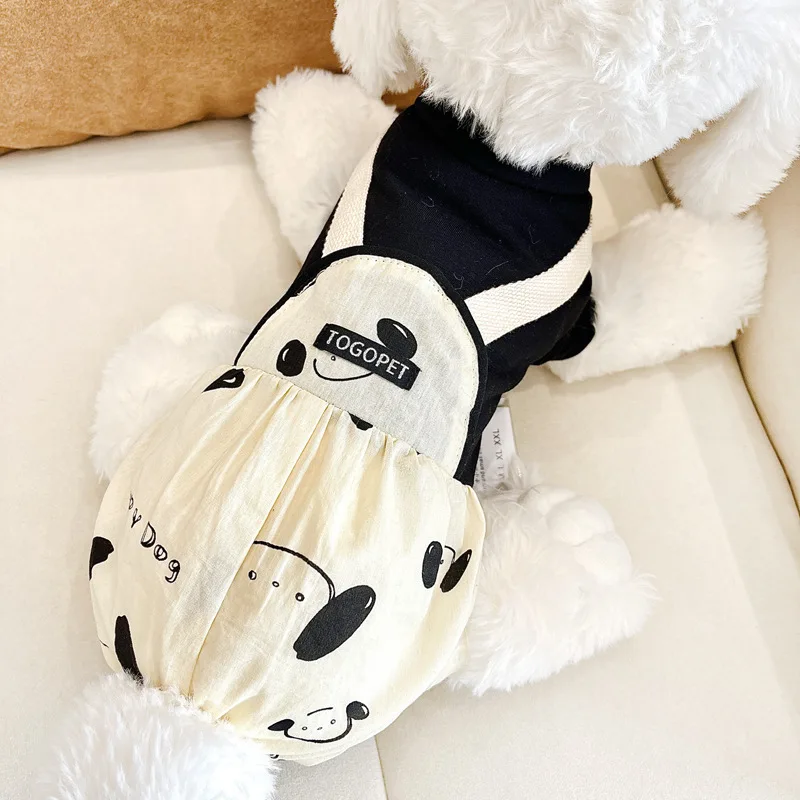 

Spring Summer New Dog Four-Legged Clothes Teddy Poodle Pomeranian Bichon Pet Soft5AAntibacterial fabric clothing