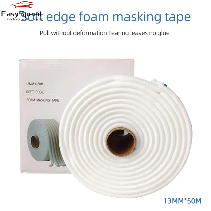 Car Sheet Metal Spray Paint By Sealing Rubber Strip 13mm x 50m Sponge Foam Sealing Strip Tape Anti-paint Mist