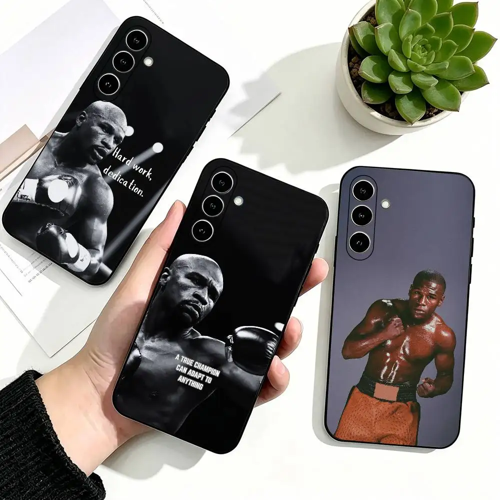 Fashion Boxer Floyd Mayweather Phone Case For Samsung Galaxy A73,A72,A71,A70,A53,A52,A51,Others Soft Black Cover