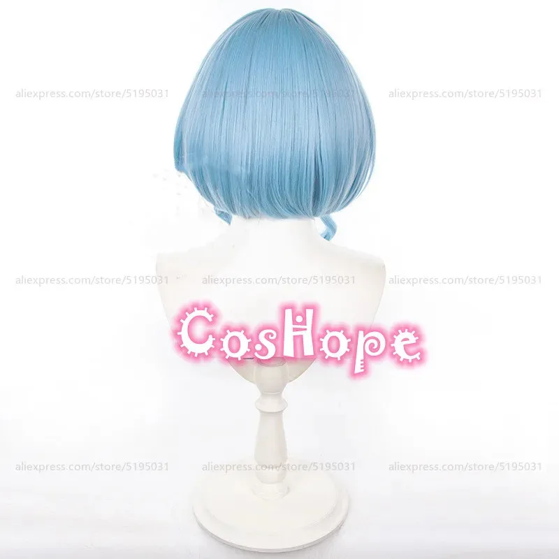 فيلهاز شعر مستعار تأثيري شعر مستعار أزرق تأثيري أنيمي تأثيري مقاومة للحرارة بيروكات صناعية