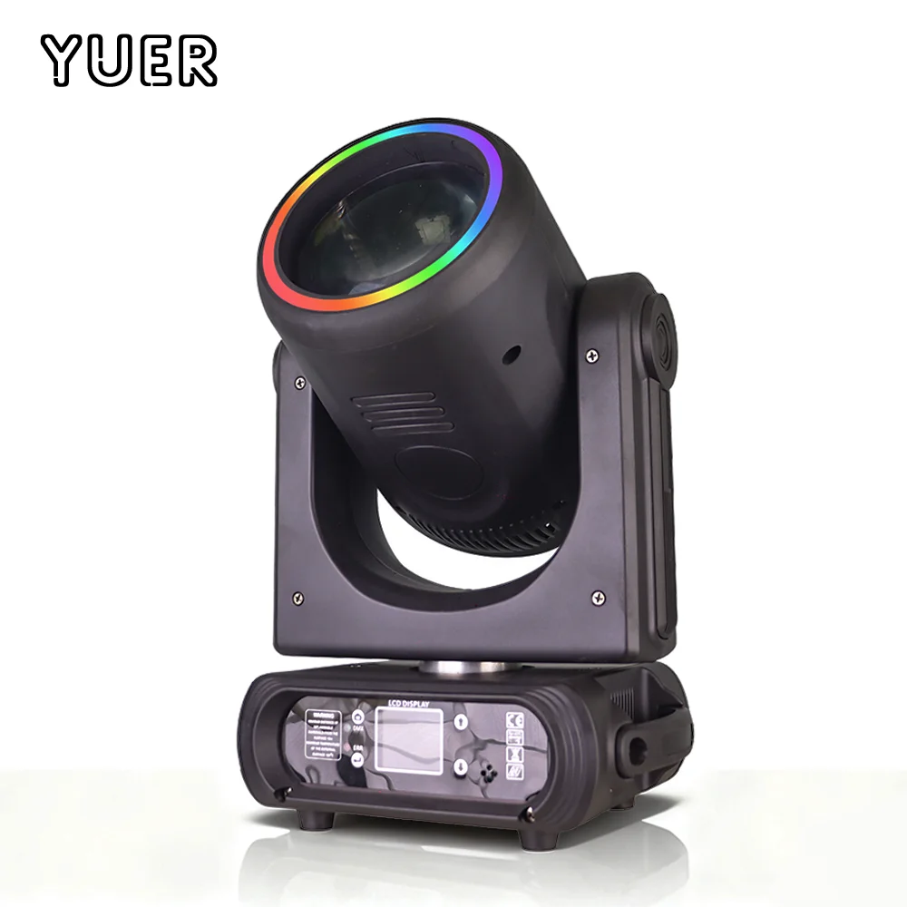 

Yuer 250W LED Moving Head Light With Beam+Spot+Frost+Focusing+Rainbow 12+6 Rotating Prism Effect Stage DMX For DJ Disco Wedding