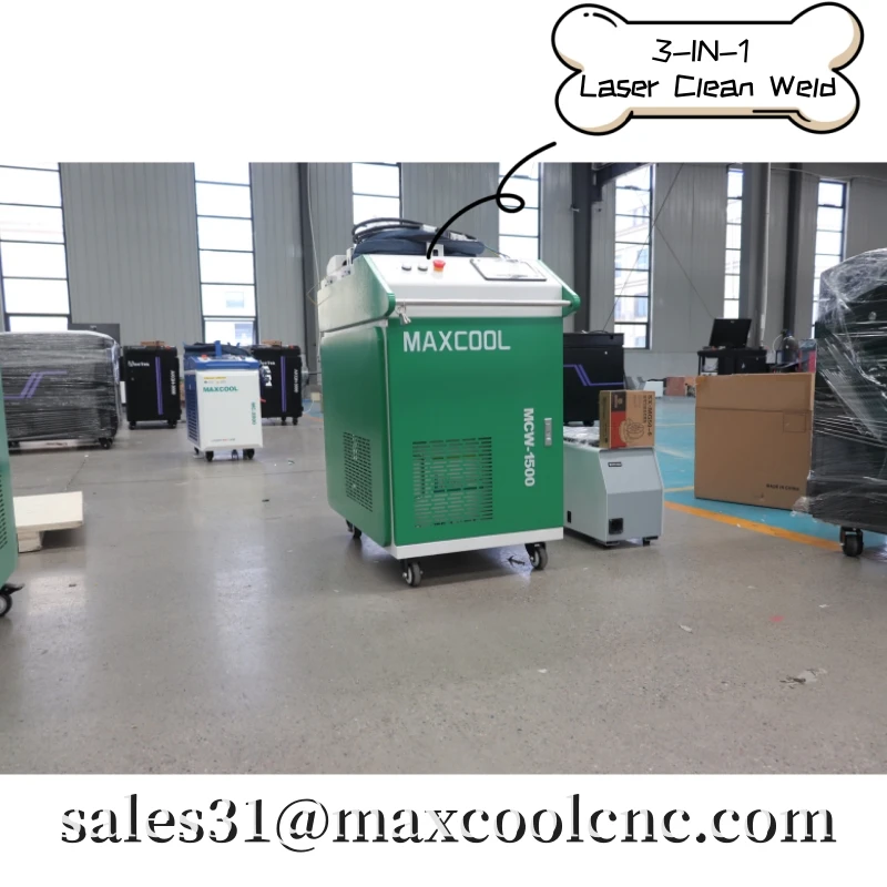2025 إصلاح السيارات Maxcool الألياف الليزر تنظيف آلة قطع اللحام 1500 واط 2000 واط 3000 واط ل SS CS AL النحاس #3