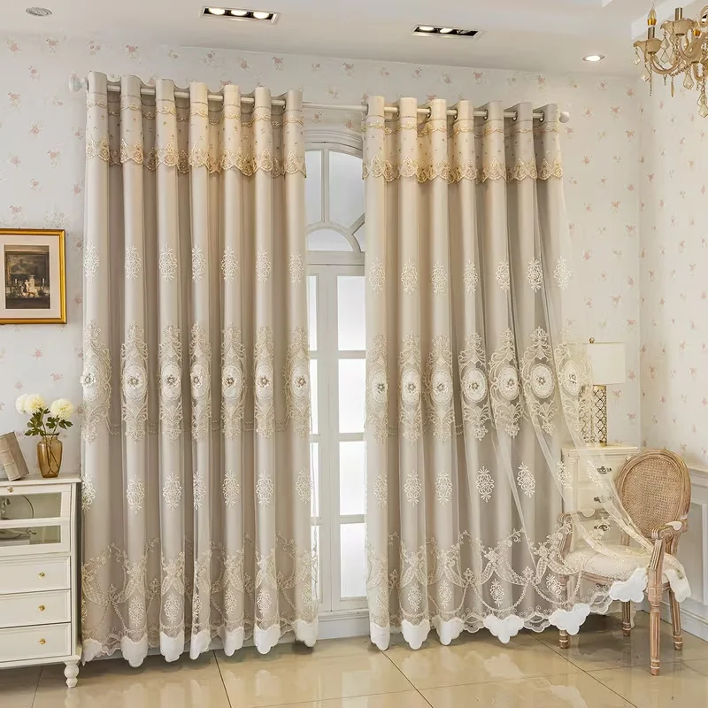 Double Layer Lace Curtain 2