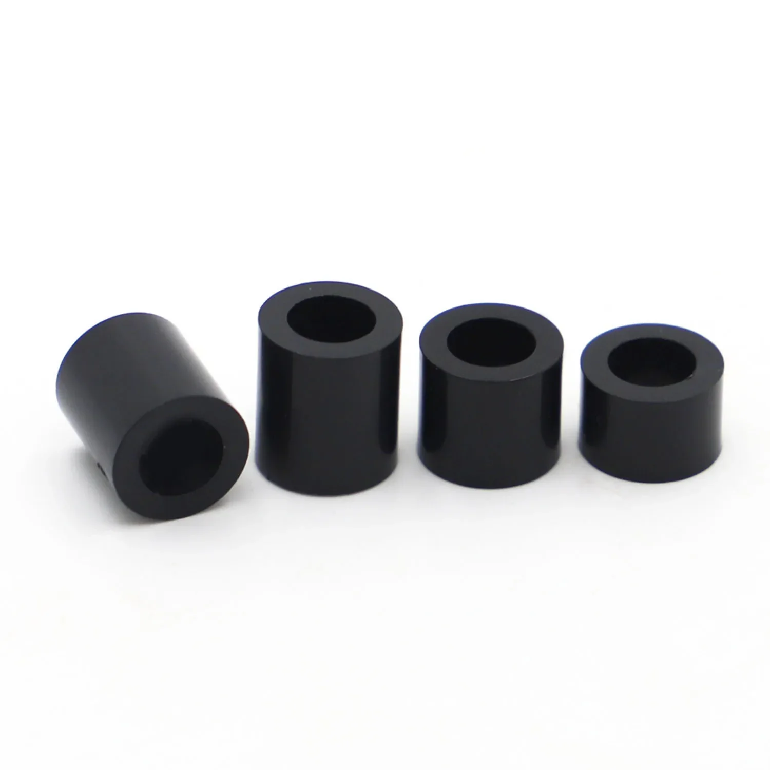 10-50pcs M3 M4 M5 M6 M8 Black Nylon ABS Round Hollow Non-Threaded Column Washer Standoff Spacer